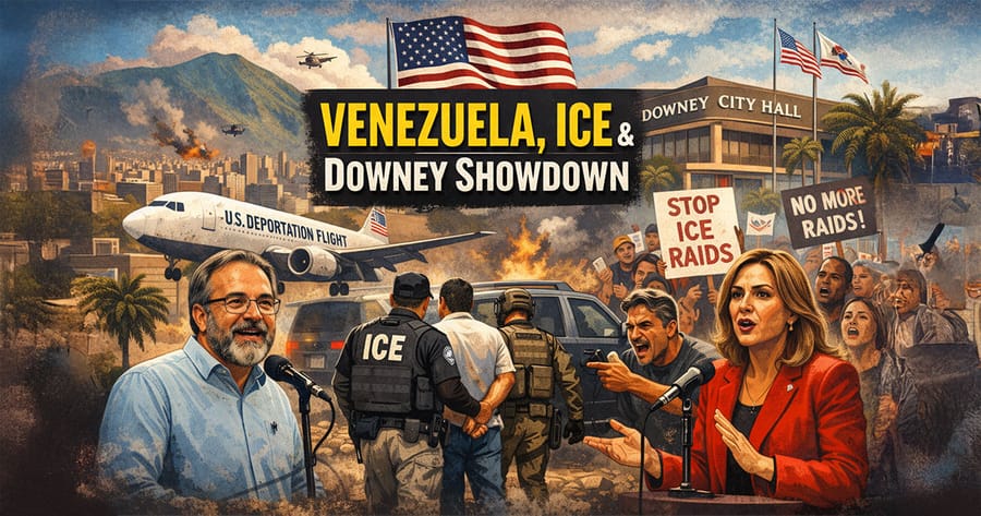 Venezuela, ICE & Downey Showdown